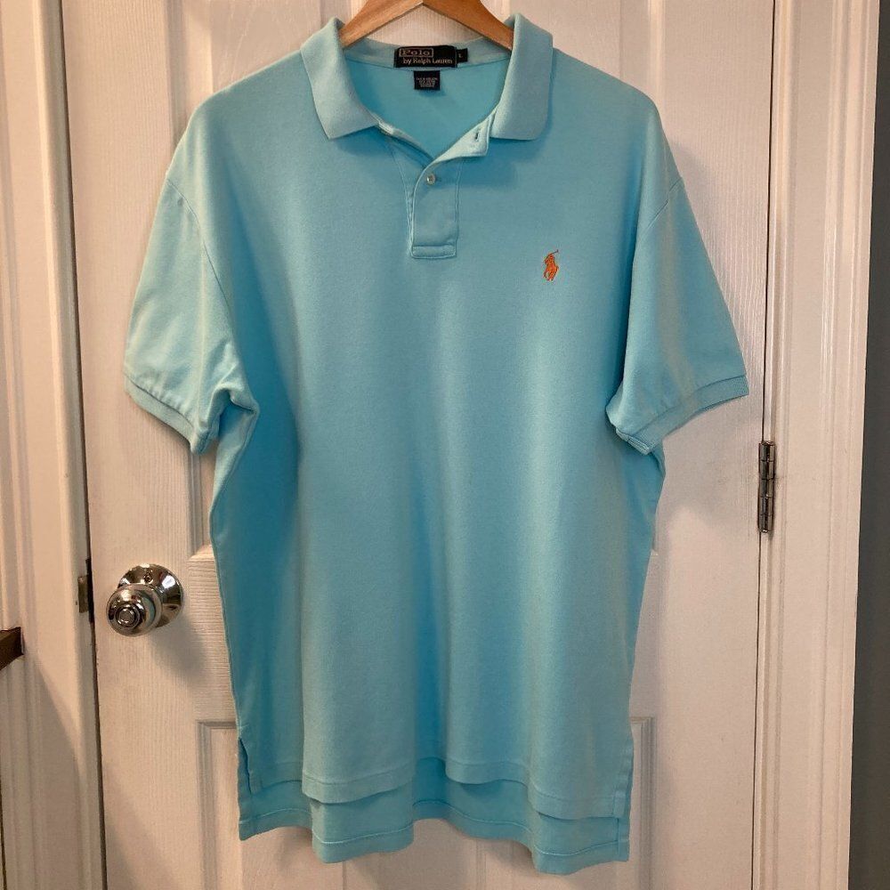 Polo Ralph Lauren Light Green Short Sleeve Polo Size Large